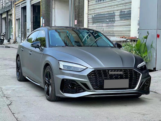 PP Material Audi A5 To RS5 Wide Body Kit 2020-2023 Front Rear Bumper Grille Side Skirts