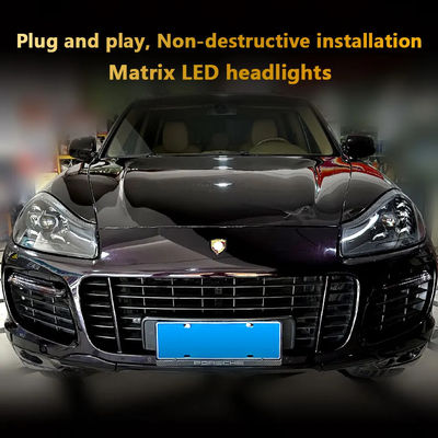957 Headlights For Porsche Cayenne 08-10 Upgraded 21 Matrix Style LED Front Lights Plug And Play Car Accessory