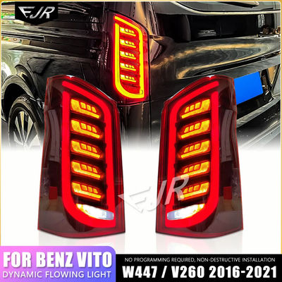 16-21 Taillight Assembly For Mercedes Benz VITO V-Class Retrofit Flow Direction LED Running Lights V260 W447