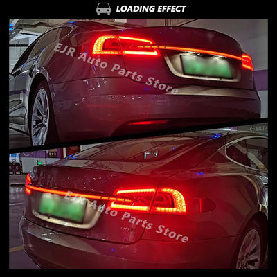 Through Taillight For Tesla Model S Upgrade Led Tail Light Assembly Rear Turn Brake Flowing Car Accessory Lamp Bar