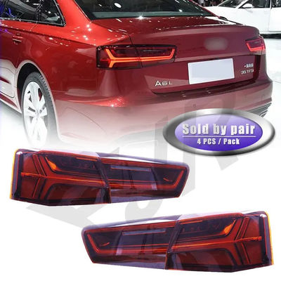 12-15 For Audi A6L LED Taillight Assemblies C7 Modified 18 Audi C7PA Rear Tail Light Flow Steering Turn Brakes Car Lamp