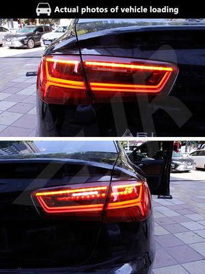 12-15 For Audi A6L LED Taillight Assemblies C7 Modified 18 Audi C7PA Rear Tail Light Flow Steering Turn Brakes Car Lamp