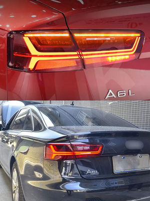 12-15 For Audi A6L LED Taillight Assemblies C7 Modified 18 Audi C7PA Rear Tail Light Flow Steering Turn Brakes Car Lamp