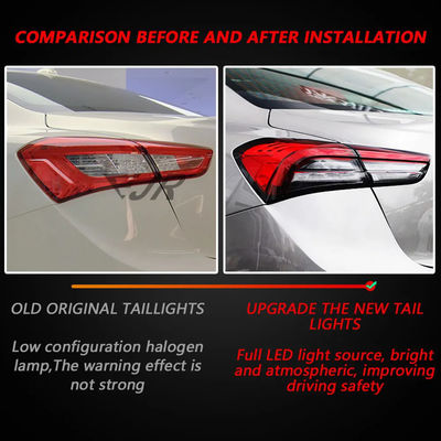 For Maserati Ghibli Led Taillight Assembly 14-20 Retrofit Old To New Rear Tail Light Flowing Turn Brake Car Accessory
