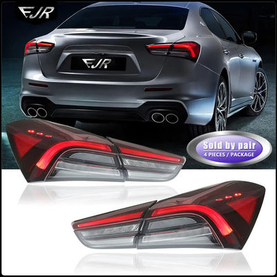 For Maserati Ghibli Led Taillight Assembly 14-20 Retrofit Old To New Rear Tail Light Flowing Turn Brake Car Accessory