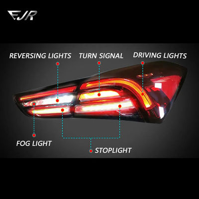 For Maserati Ghibli Led Taillight Assembly 14-20 Retrofit Old To New Rear Tail Light Flowing Turn Brake Car Accessory