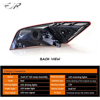 12V Audi A7 Taillight Assemblies Modified With LED Water Steering Rear Tail Lamp A7