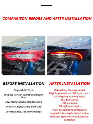 For Maserati Quattroporte 14-20 Led Taillight Upgrade New Trofeo Version Plug And Play Rear Tail Light Turn Brake Drl