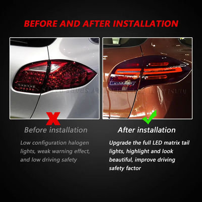 For Porsche Cayenne 958.1 2011-2014 Led Tail Lights Upgraded New Car Taillights Flowing Light Turn Signal Plug And Play