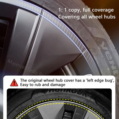 Wheel Hub Cover Cap for Tesla Model 3 Y Modified Protective Cover Decorative Accessories Non-Destructive Installation