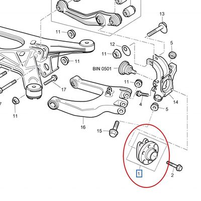 3W0 407 613 Suitable for Bentley front hub/bearing assembly