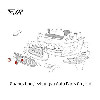 Plastic Front Grille Assembly For GranCabrio GranTurismo 2012-2017 OEM 81131500 Now