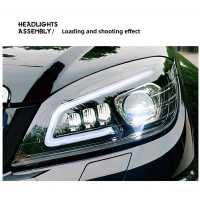 07-11 Mercedes Benz C-Class W204 Headlight Assembly C200C63 Modified LED Lens Daily Running Light Streamer Turn Signal
