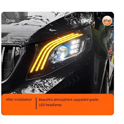 LED Running Light Water Steering V260 W447 Headlight Assembly For Mercedes Benz VITO