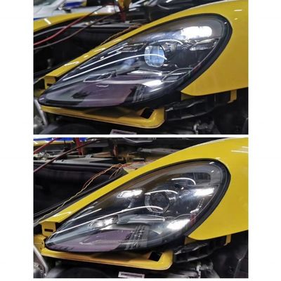 For Porsche 718 Cayman Front Car Matrix Headlight Modification Upgrade Led Kaman Headlights Pdls