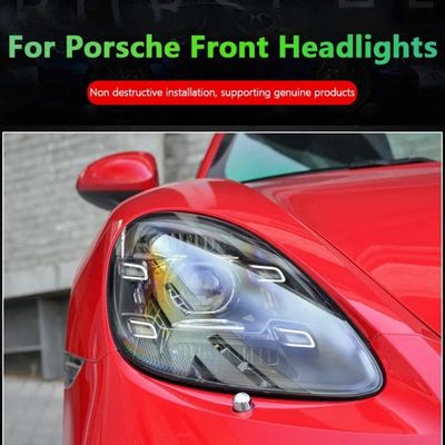 For Porsche 718 Cayman Front Car Matrix Headlight Modification Upgrade Led Kaman Headlights Pdls