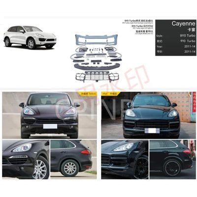 Porsche 958.1 With Turbo 9Y0 Plastic Position Front Bumper Upgrade For Cayenne