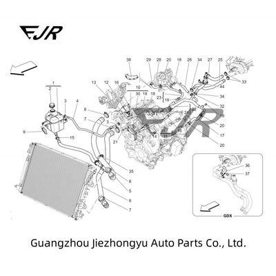 Ghibli Levante Quattroporte Diesel With 3.0s Engine OEM Standard Size Expansion Tank