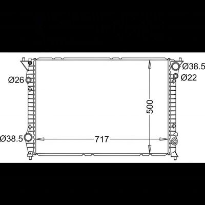 2013-2016 Year OE NO. 3w0 121 253 E Suitable for Bentley Coolant Radiator