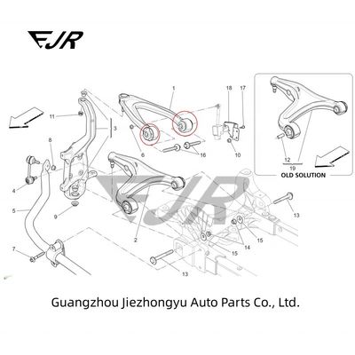 OEM Standard Size Rubber Sleeve For Ghibli Quattroporte 2017-2019