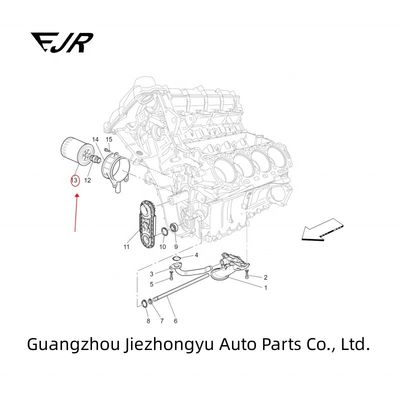 Engine 4.7L OE NO. 289571 Oil Filter Cartridge For GranCabrio GranTurismo Quattroporte
