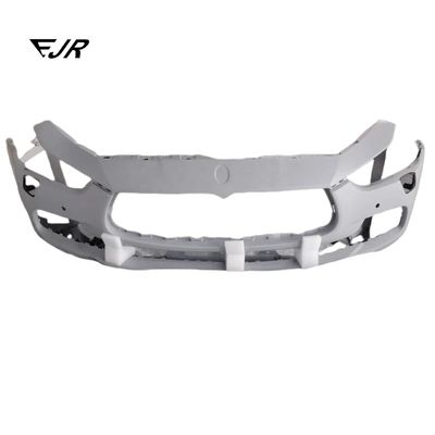 2013-2017 Ghibli Front Bumper With Headlight Spray Cap And Radar Hole Standard Design