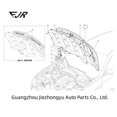 OE Standard 673004772 673011252 For Quattroporte Front Hood OE NO. 673004772