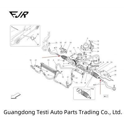 670102931 Steering System Pull Rod Ball Head for Ghibli Quattroporte M156 M157 OE NO