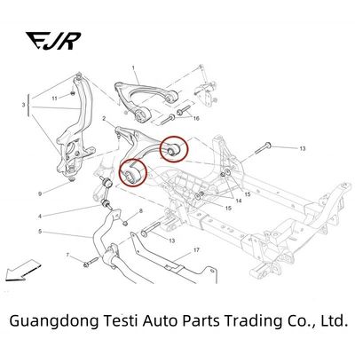 Maserati Levante Undersuspension Control Arm Rubber Sleeve 670031992 670031993 670213729 670213730