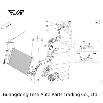 Car Air Conditioning Condenser For Maserati Ghibli Levante Quattroporte Made In Italy
