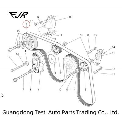 2019- Year 243857 Compressor Driving Belt For Ghibli Levante Quattroporte 3.0 V6