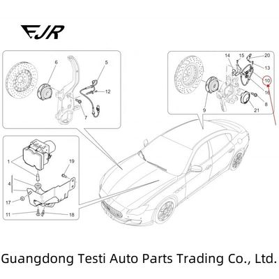 670035289 Rear ABS Sensor For Maserati Ghibli And Quattroporte 2017 Easy Installation