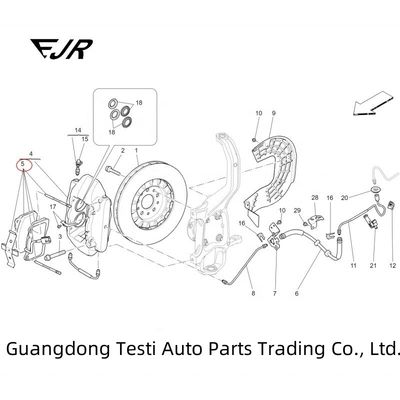 Maserati Quattroporte VI Front Brake Pads For Car Fitment OEM 980156041 673012431