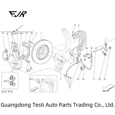 100% Tested Auto Parts For Levante Front Brake Pads OEM 673004427 673011564