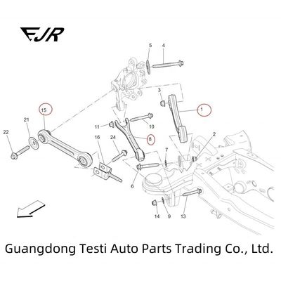 Adjustable Pull Rod For Rear Wheel Roll On Maserati Ghibli And Quattroporte 670006273