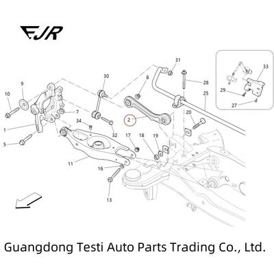 Adjustable Pull Rod For Rear Wheel Roll On Maserati Ghibli And Quattroporte 670006273