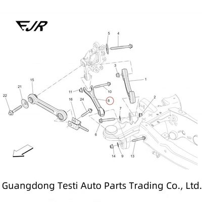 670002808 Automotive Rear Suspension Control Arm for Ghibli Levante Quattroporte 2017-2018