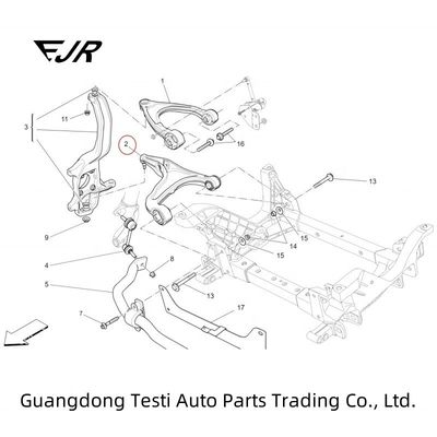670031992 670102478 670106360 LEVANTE M161 Auto Suspension System Right Front Lower Lever For Off Road Vehicles