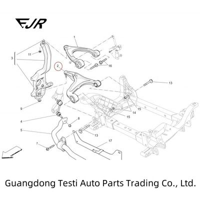 Auto Suspension System Lower Control Arm For Levante 670031993 670102479 670106362