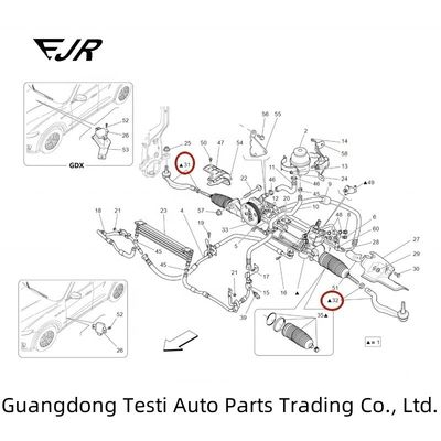 Levante Steering Rack Device With 100% Tested And OEM 673004614 673004615 673007164