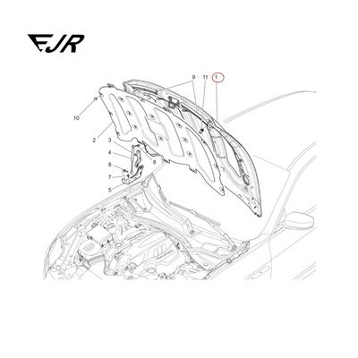 Aluminum For Ghibli M157 Automotive Hood 673008252 673004773 Purpose Replace/Repair