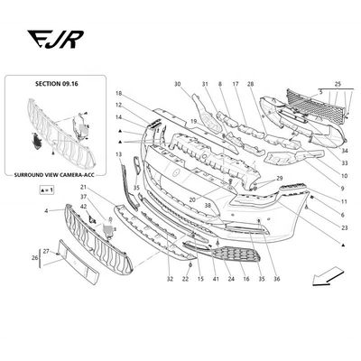 673006998 For Maserati Quattroporte LOWER CENTRAL FRAME Car Fitment