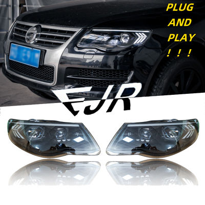 Car Accessories For Vw Touareg Headlight Assembly 2007-2010 Upgrade To New Led Headlight Running Lights Car Light