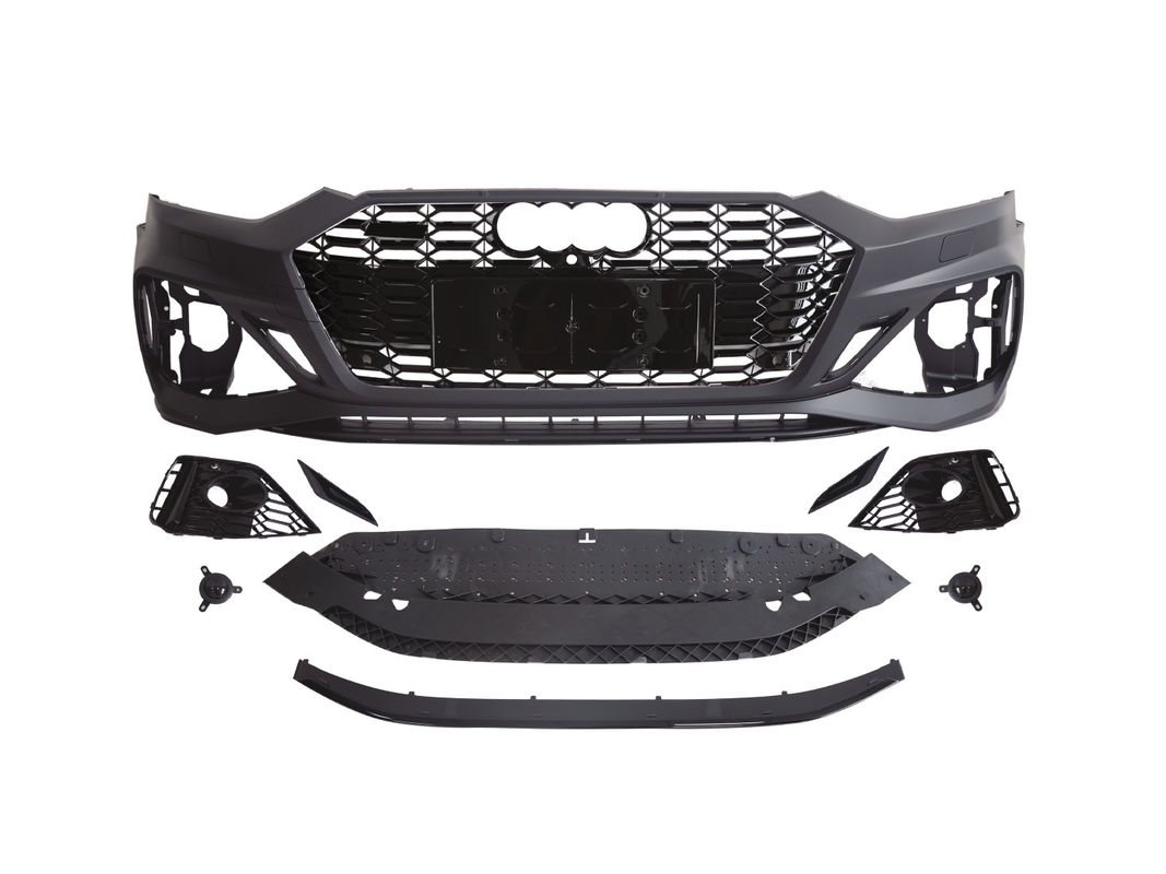 PP Material Audi A5 To RS5 Wide Body Kit 2020-2023 Front Rear Bumper Grille Side Skirts
